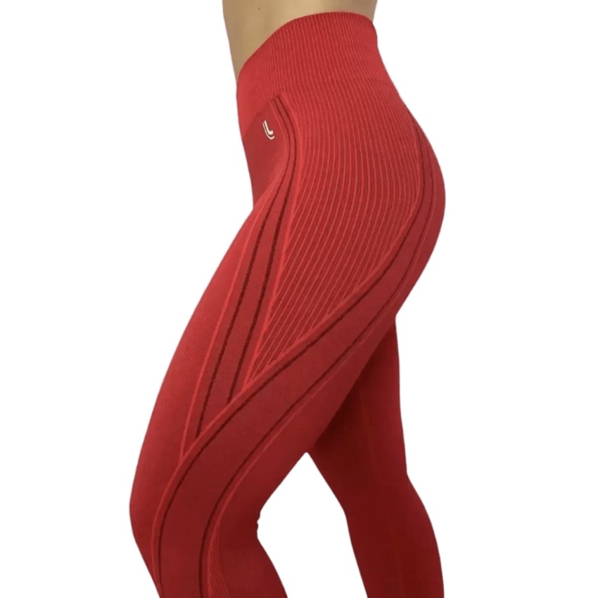 Calça Legging Lupo Sport AF Max Vermelha Feminina Top Radical