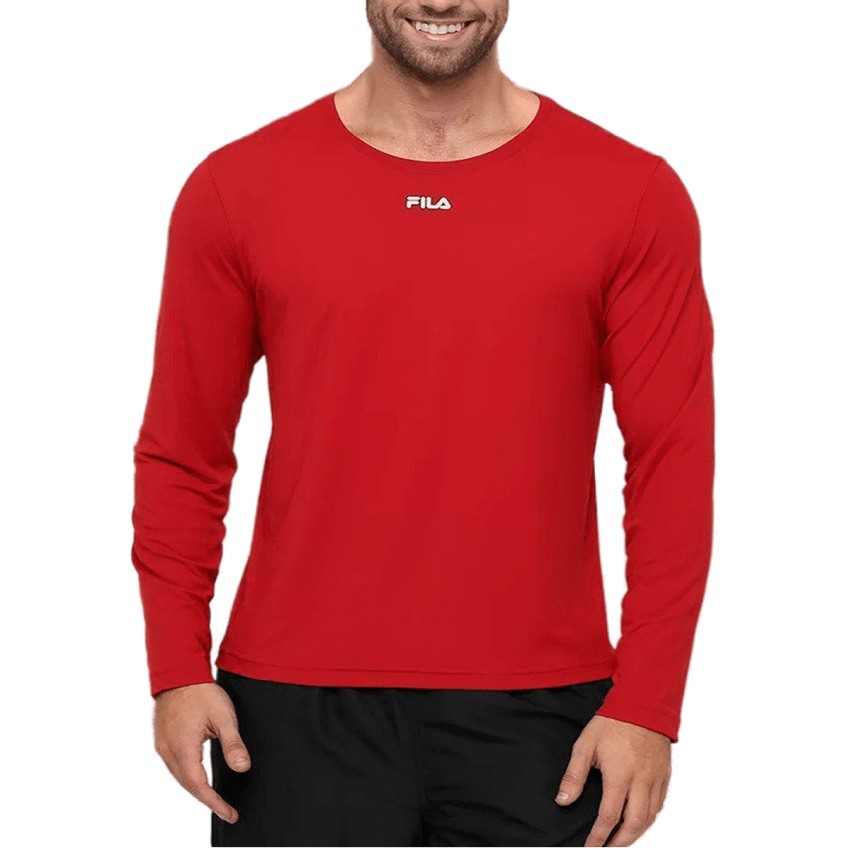 Camiseta Manga Longa Masculina FPS 30+ - Proteção UV E Secagem Rápida Para Esportes