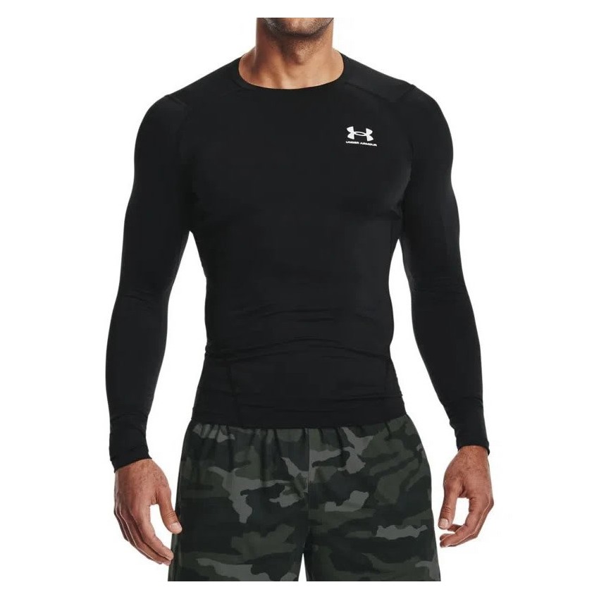 Camiseta Térmica Manga Longa Under Armour HG Preta - Masculina