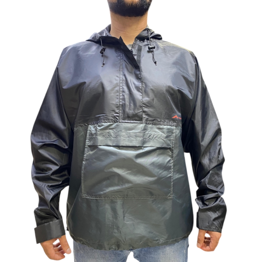 Jaqueta Anorak Trilhas & Rumos Storm Preta+Verde Musgo - Top Radical