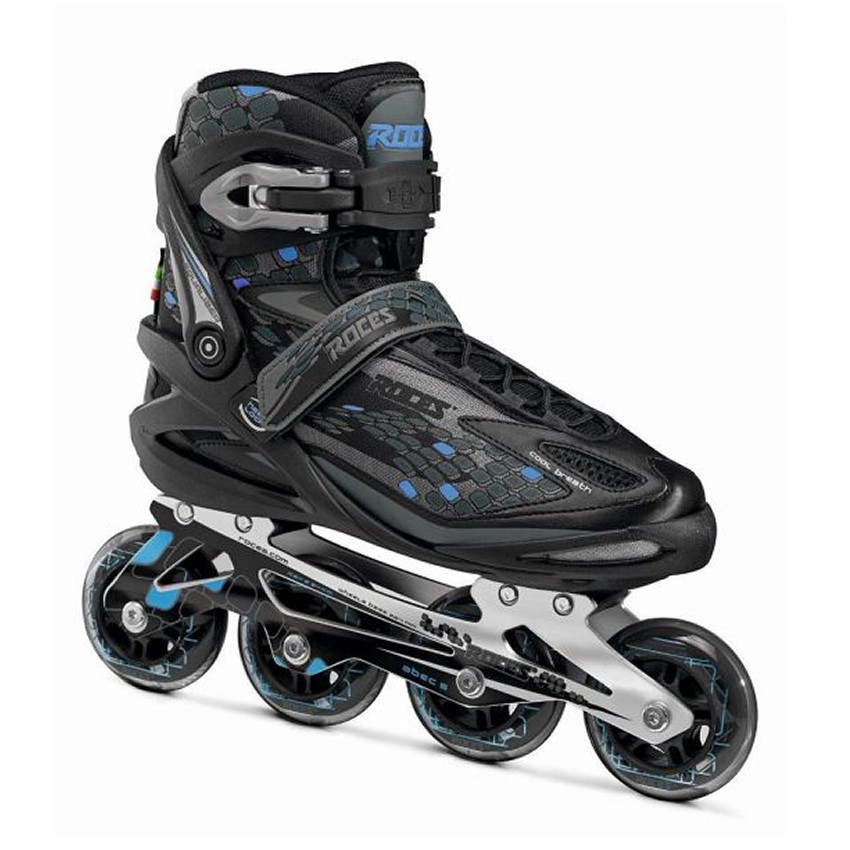 Patins Roces Patins Inline Roces Equalizer Preto+Azul - Top Radical