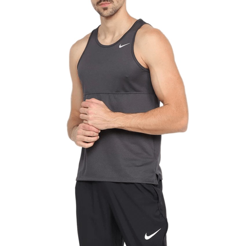 Regata Nike Breathe Run Grafite Su22 Masculina Top Radical