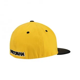 Boné Aba Reta Flexit Pretorian Logo Amarelo+Preto