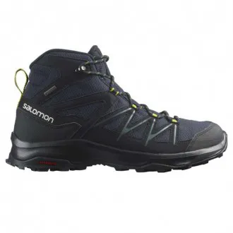 Bota Salomon Daintree Mid Impermeável+WP GTX Preta+Azul - Masculina