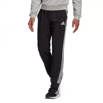 Calça Esportiva Adidas 3 Listras Preta+Branca - Masculina