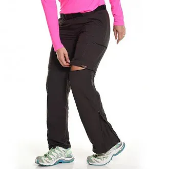 Calça Bermuda Hard Adventure UV Bio Chumbo - Feminina