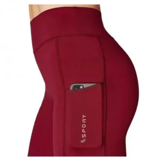 Calça Legging Lupo Sport AF Run Pocket Vermelha - Feminina