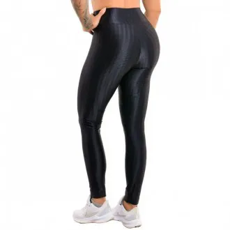 Calça Legging Selene 3D Preta - Feminina