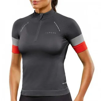 Camisa Ciclismo Lupo Sport AF LS Grafite - Feminina