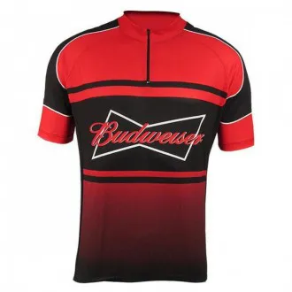 Camisa Ciclismo Manga Curta Cabani Budweiser - Masculina