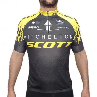 Camisa Ciclismo Manga Curta LMB Scott Odlo 2018 Preta - Masculina