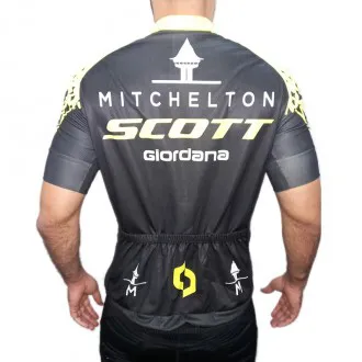 Camisa Ciclismo Manga Curta LMB Scott Odlo 2018 Preta - Masculina