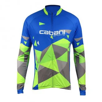 Camisa Ciclismo Manga Longa Cabani Aritima Azul - Masculina