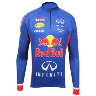 Camisa Ciclismo Manga Longa Cabani Red Bull - Masculina