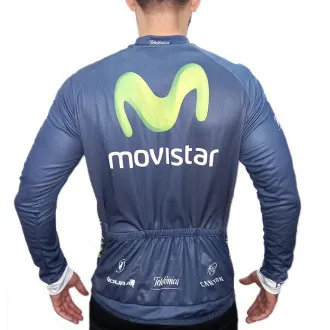 Camisa Ciclismo Manga Longa LMB Movistar 2016 - Masculina