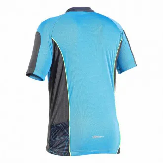 Camisa Ciclismo Poker Dare com Ziper Chumbo+Verde - Masculina