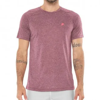 Camiseta Fila Basic Melange Vinho - Masculina