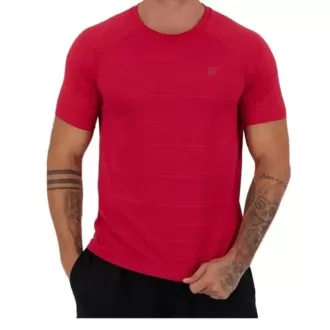 Camiseta Fila Match II Mescla Vermelha - Masculina