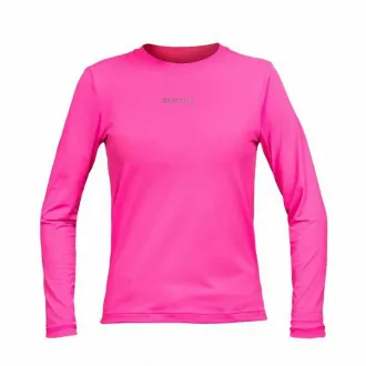 Camiseta Infantil Manga Longa Curtlo Silver Fresh UVA-UVB Rosa - Feminina