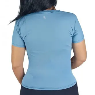 Camiseta Lupo AF Basica III UV Azul - Feminina