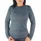 Camiseta Lupo Sport AF Gola U Repelente UV Preta - Feminina