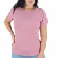 Camiseta Lupo Sport AF Training Alongada Rosa - Feminina