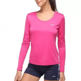 Camiseta Manga Longa Essential Olympikus UV Rosa - Feminina