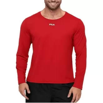 Camiseta Manga Longa Fila Sunprotect Vermelha - Masculina
