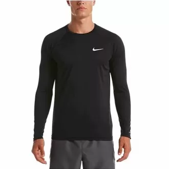 Camiseta Manga Longa Nike Essential Hydrog Su22 Preta - Masculina