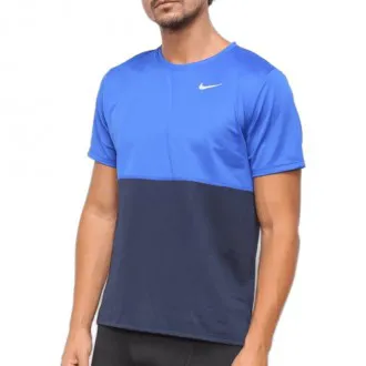 Camiseta Nike Breathe Run Azul Su22 - Masculina