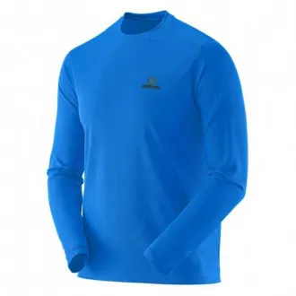 Camiseta Salomon Sonic LS UV Azul - Masculina