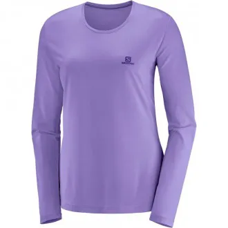 Camiseta Salomon Sonic LS UV Violeta - Feminina