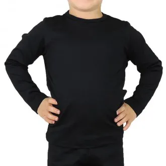 Camiseta Segunda Pele Infantil Info Trilhas Térmica+Thermo Confort Preta