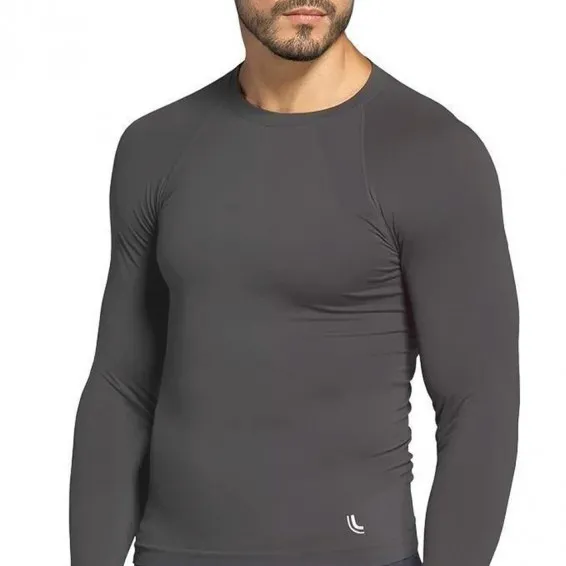 Camiseta Térmica Manga Longa AM Lupo Sport Run Grafite - Masculina - Top  Radical