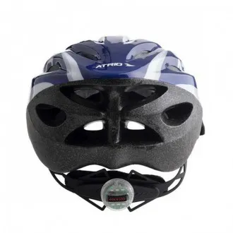 Capacete Ciclismo MTB Atrio Led Azul+Branco