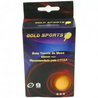 Kit 6 Bolas Tênis de Mesa 3* Gold Sports