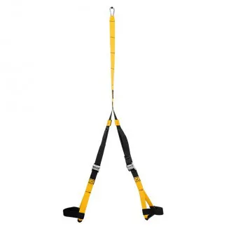 Fita Suspensão/TRX Brasil Fit com Regulagem Preto+Amarelo