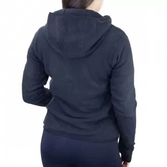 Jaqueta Fleece Lupo Sport AF com Capuz Preta - Feminina