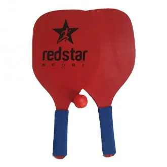 Kit Raquete Frescobol rsSport Basic Vermelho