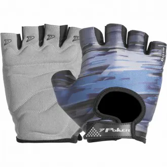 Luva Esportiva Gel Poker Battle Preta+Chumbo