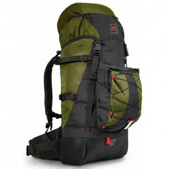 Mochila Cargueira Trilhas & Rumos Crampon 60L Preta+Verde
