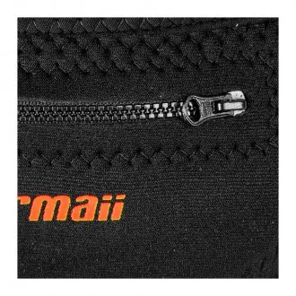 Pochete Neoprene Mormaii com 2 Zípers Preta+Laranja