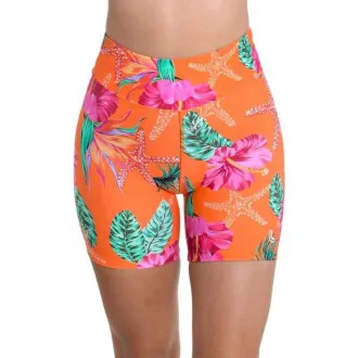 Short Lupo Sport AF Print Laranja - Feminino