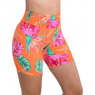 Short Lupo Sport AF Print Laranja - Feminino