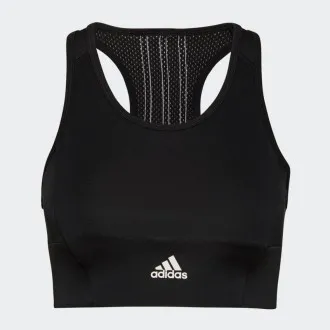 Top Adidas AF 3s Crop Preto+Branco - Feminino