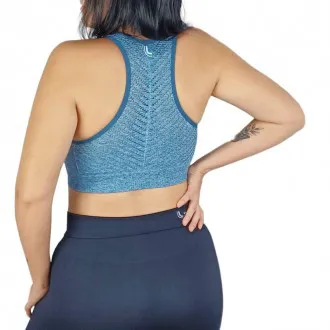 Top Lupo Sport AF Arrastão Azul - Feminino