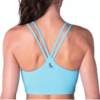 Top Lupo Sport AF LS Canelado Azul - Feminino