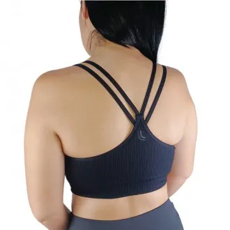 Top Lupo Sport AF LS Canelado Preto - Feminino